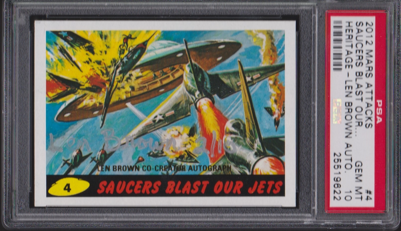 Non-Sports - 2012 Topps Mars Attacks Heritage Len Brown Autographs